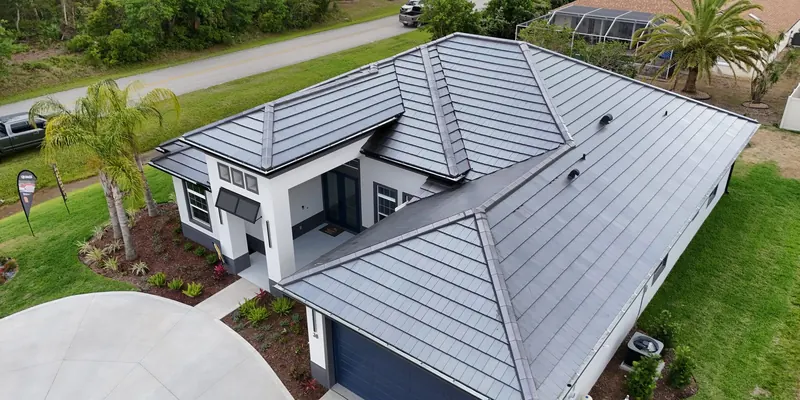 Plasma TX5 slate-look clay roof on a coastal residence